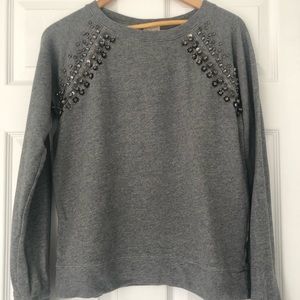 J.Crew bejeweled sweatshirt